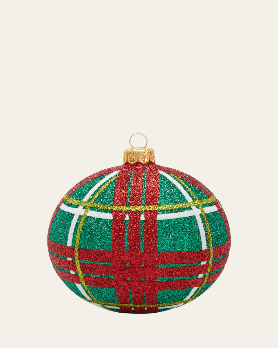 Christmas Plaid Handmade Christmas Ornament